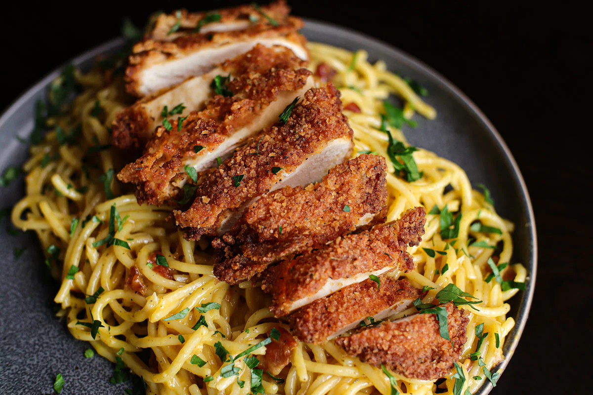  Chicken Linguine Carbonara